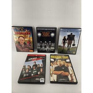 5 Sports Movie DVD Bundle | Hoosiers | The Blind Side | Friday Night Lights +